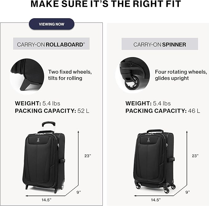 Travelpro Maxlite 5 Softside Expandable Upright 2 Wheel Carry on Luggage, Lightweight Suitcase, Men and Women, Mocha, Carry On 22-Inch