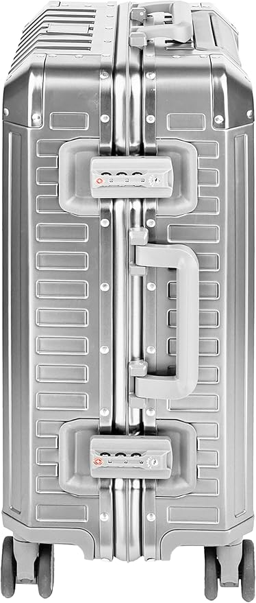 X2 All Aluminum Luggage Suitcase 3 Sizes (20",26",29") TSA Lock Carry On Silver (20" Carry On)