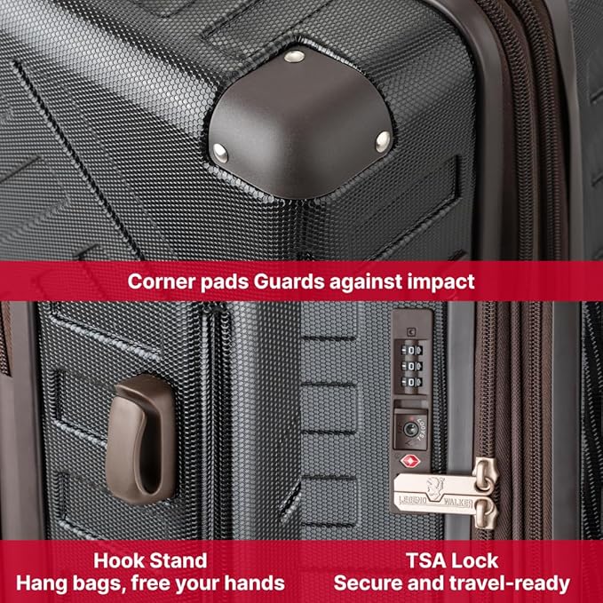 LEGEND WALKER DECK Hardside Expandable Luggage, 29 inch, Black, 5514-69-BK