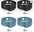 Hion Motion Sickness Bracelets Sea Sickness Wristbands for Motion Sickness/Morning Sickness/Pregnancy Nausea Anti Nausea Wristband Acupressure Nausea Bands Motion Sickness Bands(2Pairs-Black+Bule)