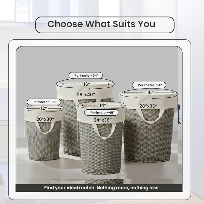 LFH Home Cotton Canvas Large Laundry Bag with Handle, Heavy Duty Drawstring Closure Washable Laundry Bags, School Travel, Home, Hotel, College Dorm, Organizer Sack, Toy Clothes 24x36 (Pack of 6)-White