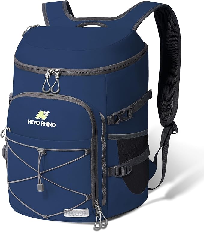 N NEVO RHINO Backpack Coolers Insulated Leak Proof 36/54 Cans,Portable Lightweight Waterproof Insulated Cooler Backpack for Men & Women Ideal for Camping,Travel,Beach,Picnics,Lunch & Day Trips
