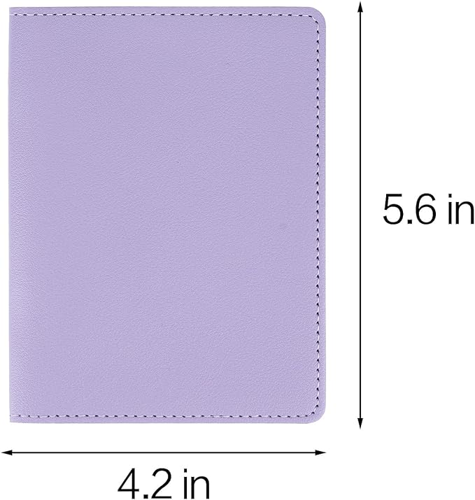 2 Pack Passport covers and Vaccine Card Holder PU Leather Passport Wallet Vaccine Case Protector Slot Travel Passport Wallets for Women & Men (Color 1)