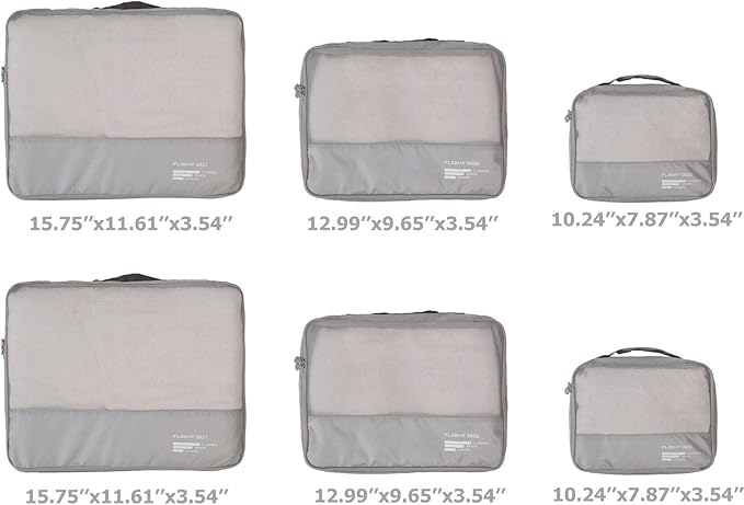 Packing Cubes Set Travel Luggage Organizers Suitcase Lightweight Accessories