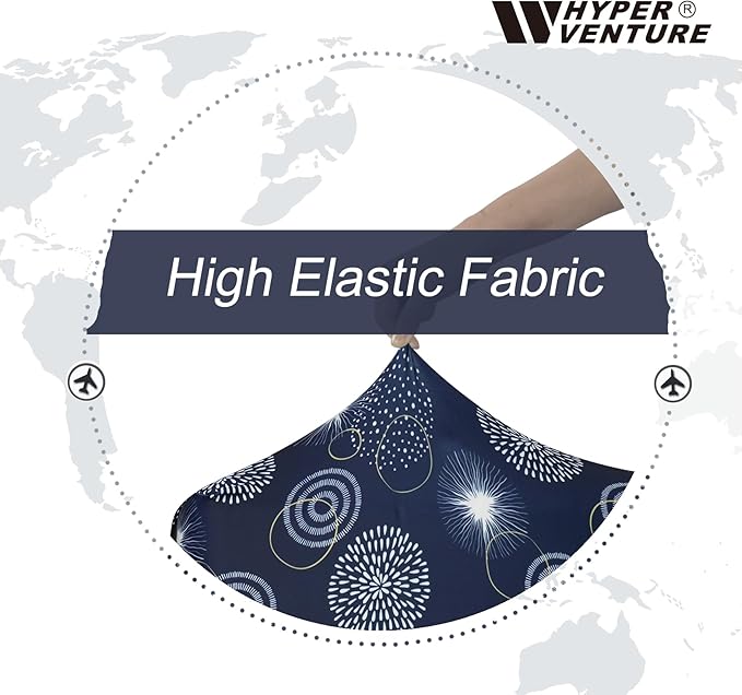 HYPER VENTURE Washable Luggage Cover - Fashion Suitcase Protector Fits 23-26 Inch Luggage (Sparkler, M)