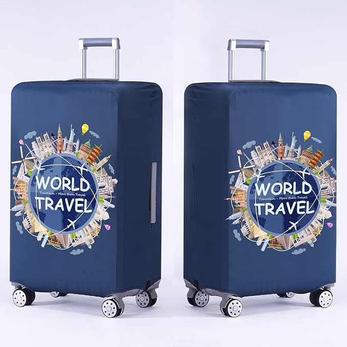 TRAVELKIN Luggage Covers For Suitcase Tsa Approved,Suitcase Cover Protector Fit 18-32 Inch Luggage