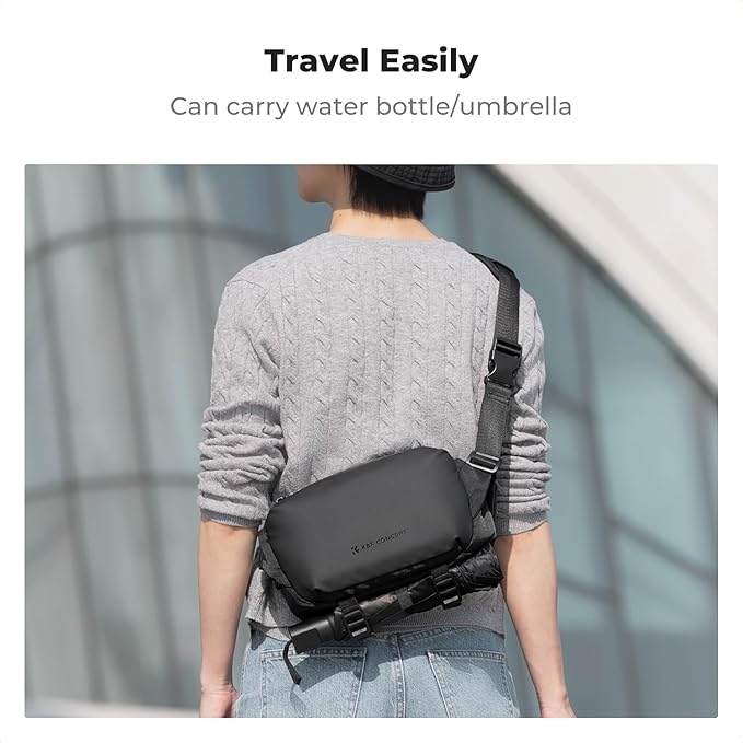 K&F Concept 2 in 1 Sling Bag Everyday Shoulder Bag & Multifunction Photography Crossbody Camera DSLR Backpack Portable Bag