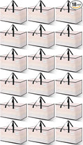 Heavy Duty Moving Bags - Extra Large Packing Bags and Storage Totes, Collapsible and Foldable Option for Moving and Storage, Clear, 125 L - 18 Pack