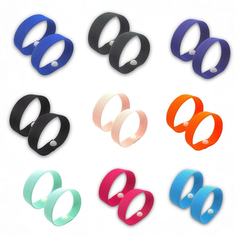 Motion Sickness Relief Acupressure Wristbands for Kids and Adults – Waterproof, Slip-On, Nausea Relief, Motion Sickness, Travel (2 Pack) (Royal Blue, Small 6)