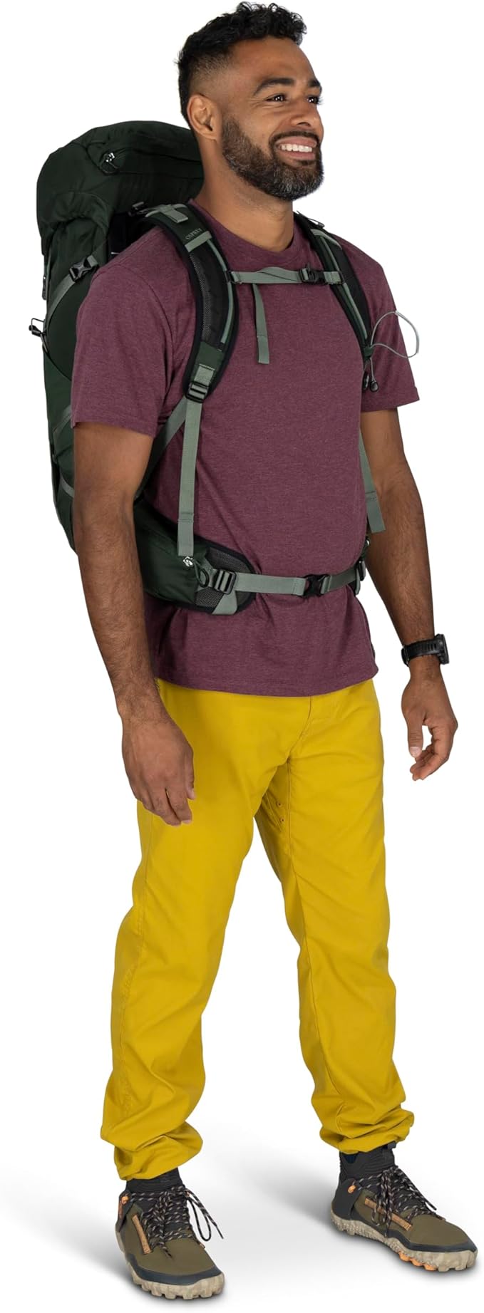 Osprey Talon 33L Men's Lightweight Hiking Backpack with Hipbelt, Green Canopy/Pine Leaf