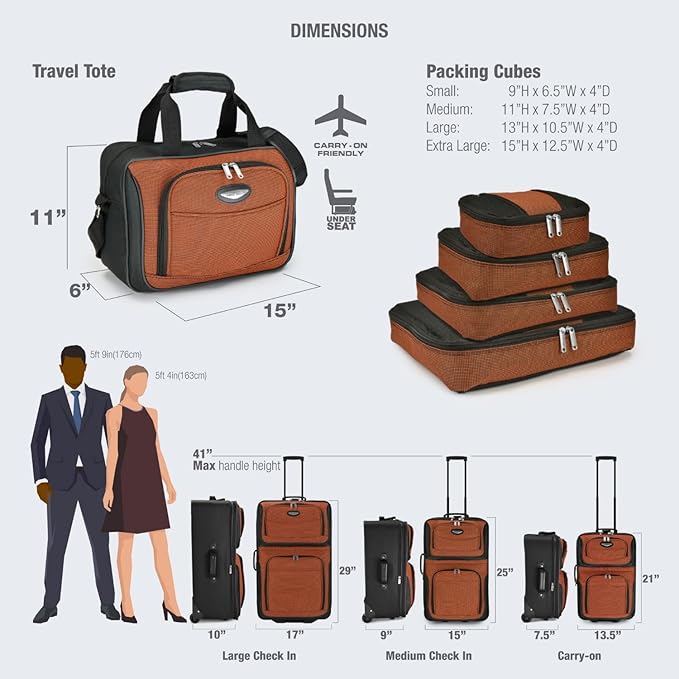 Travel Select Amsterdam Softside Expandable Rolling Luggage Set, 2-Piece Upright Suitcases with 2-Wheel Design, Lightweight Durable Polyester, Burgundy