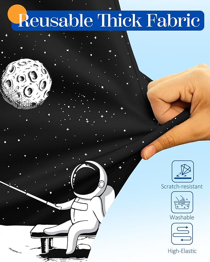 Slohif Luggage Cover for Suitcase Tsa Approved Protector - Luggage Sleeve Large Suit Case Cover Travel Stretch Baggage Case Protective Washable Fit 31-32 Inch Astronaut XL