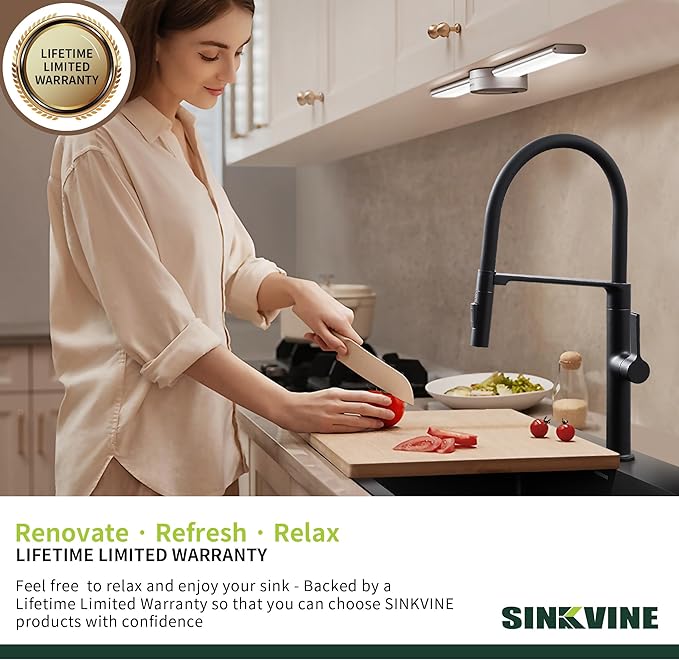 18-Inch Black Bar Sink Drop-In, SINKVINE PVD Nano Stainless Steel Kitchen Sink for Laundry, Outdoor, RV, Top Mount Deep Single Bowl Sink w/Drain Strainer, Bottom Grid, Roll-up Drying Unit, Dark Gray