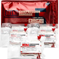 EVERLIT Mini 4 x 6 Inch Emergency Bandage Compression Trauma Pressure Wound Dressing Sterile Vacuum-Sealed for Bleeding Control, Gun Shot, Medical Kit, First Aid IFAK (5)