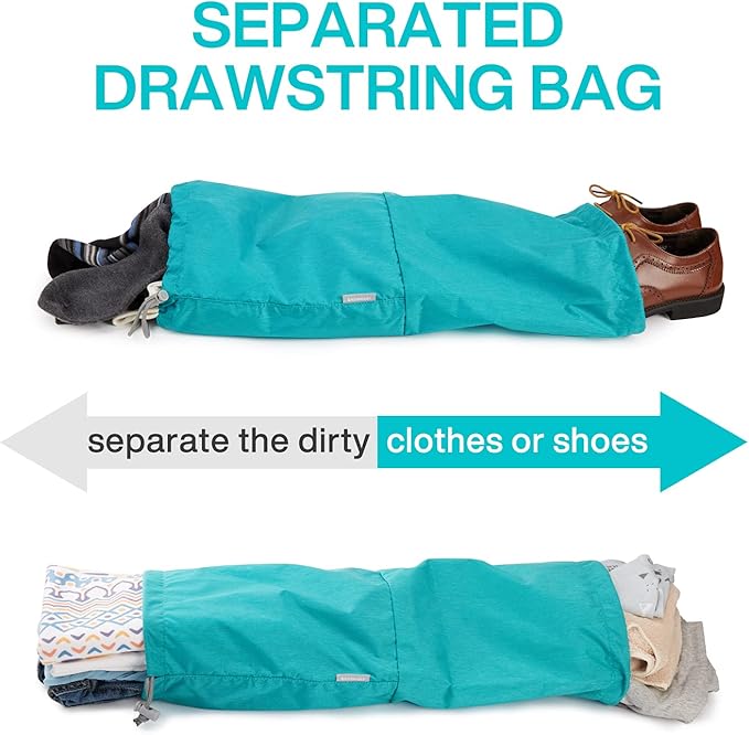 BAGSMART 6 Set Compression Packing Cubes - Lightweight Travel Essentials, Durable Luggage Organizer
