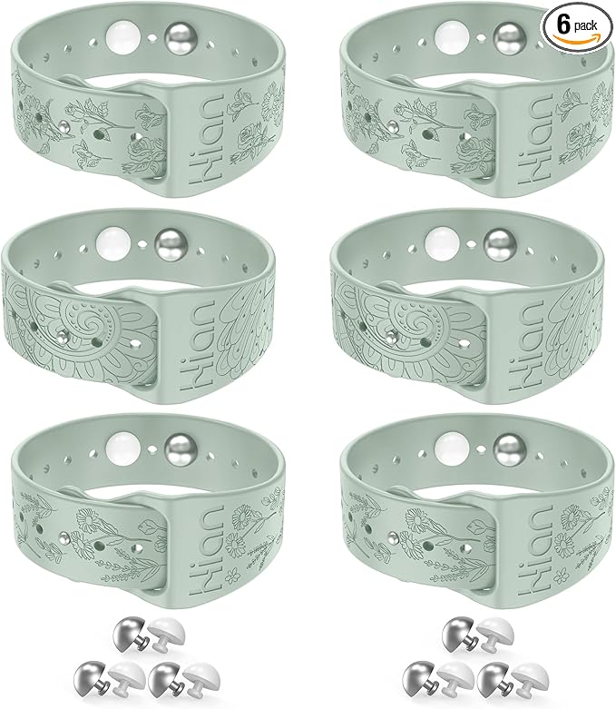 Hion Motion Sickness Bracelets Sea Sickness Wristbands for Motion Sickness/Morning Sickness/Pregnancy Nausea Anti Nausea Wristband Acupressure Nausea Bands Motion Sickness Bands（3Pairs-Beryl）