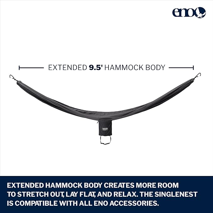 ENO, Eagles Nest Outfitters SingleNest Lightweight Camping Hammock