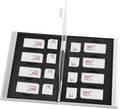 Aluminum SIM Card Case, 16Slots Ultrathin SIM Card Holder, Fit for 8 SIM Card, 8 Micro sim Card, Silver