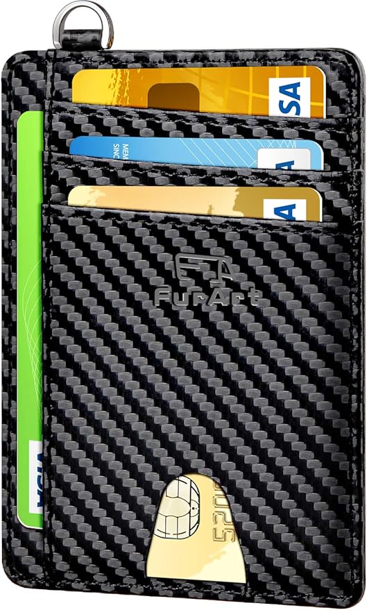 FurArt Slim Minimalist Wallet, Front Pocket Wallets, RFID Blocking, Credit Card Holder for Men & Women