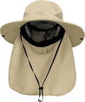 PFFY Sun Bucket Hats for Men Women 3” Wide Brim UPF 50+ Fishing & Beach Hat