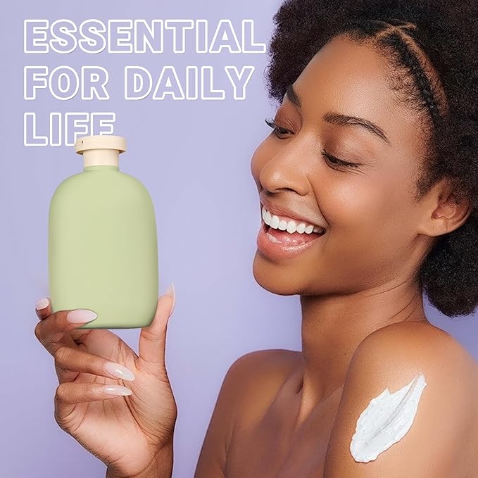 ASEVAT 8.8oz Travel Bottle with Flip Cap, Leak Proof Squeeze Bottles, Refillable Plastic Travel Containers for Creams, Lotion, Foundation, Shampoo, Conditioner