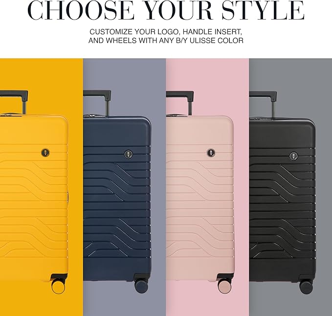 Bric's 30" Expandable Spinner Suitcase - Travel Luggage with TSA-Approved Lock and Hard Shell Exterior - B|Y Ulisse - Pearl Pink