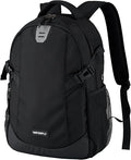 WATERFLY Small Casual Travel Backpack: 20L for Men Women Work Commuter Everyday EDC Daypack Hiking Gym Sport Workout Black