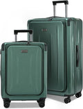 Carry On Luggage, 20Inch & 29 Inch Top Opening Airline Approved ABS+PC Hard Shell Suitcases with Silent Wheels, TSA Lock,Front Pocket and Wet-dry Separated Six-piece Set