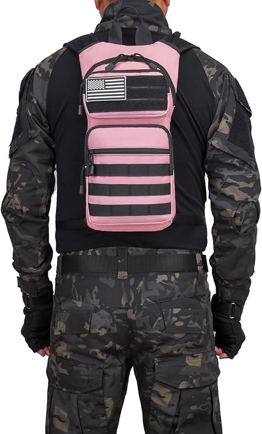 ATBP Running Hydration Vest Pack Thermal Insulation 3L TPU Water Bladder Tactical Backpack Bag for Cycling Hiking Daypack Men & Women