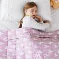 L'AGRATY Weighted Blanket - 36"x48" 5lbs Weighted Blanket Microfiber Material with Glass Beads Small Blanket for All-Season Summer Fall Winter Soft Thick Blanket