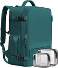 Beraliy Travel Backpack, Carry on Backpack, Airline Approved Personal Item Bag, 16 Inch Laptop Backpack, Waterproof Hiking Daypack Backpack, Weekender Bag, Peacock Blue