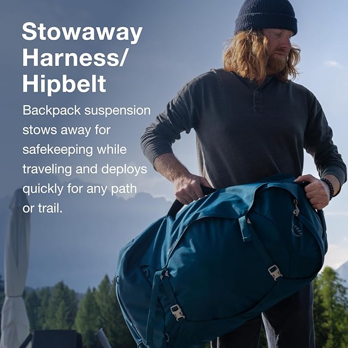 Osprey Fairview 55L Women's Travel Backpack, Zircon Red