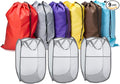 Pop Up Hampers 3 Pack with Extra Large Laundry Bags 6 Pack, Varied Colors Travel Laundry Bags 30"x40", Foldable Mesh Laundry Basket, for college dorm and apartment dwellers (9PCS)