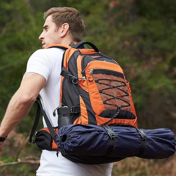 BOVIP 40L Hiking Backpack Waterproof Lightweight Daypack Travel Sports Camping Backpack for Men Women