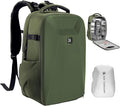 K&F Concept Camera Backpack,Hardshell Photography DSLR Camera Bag with 15-15.6 Inch Laptop Compartment Waterproof Hard Shell Camera Case Compatible with Canon/Nikon/Sony/DJI Mavic Drone
