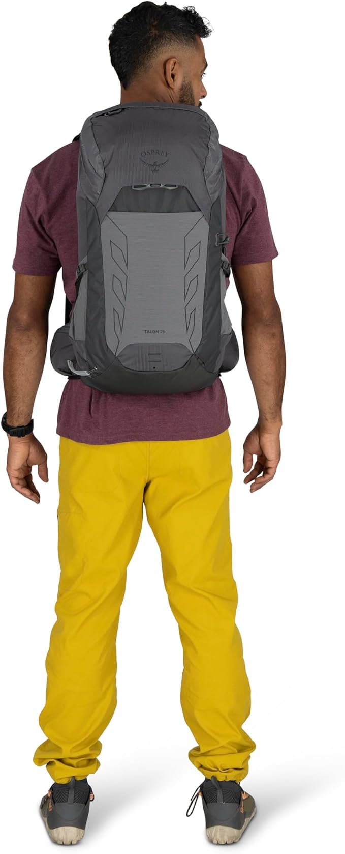 Osprey Talon 26L Men's Lightweight Hiking Backpack with Hipbelt, Frosty Mint Green/Night Shift