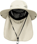PFFY Sun Bucket Hats for Men Women 3” Wide Brim UPF 50+ Fishing & Beach Hat