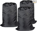 Washable Travel Laundry Bag with Drawstring (3 Pack), Large Dirty Clothes Bag Fit a Laundry Basket or Clothes Hamper, Enough to Hold 4 Loads of Laundry,26x39 inches Black 3