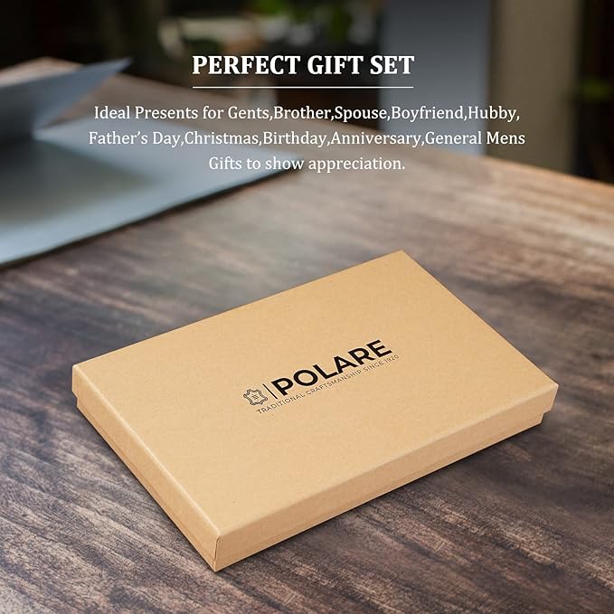 Polare Full Grain Leather Passport Holder RFID Blocking Travel Bifold Wallet Passport Holders 2 Passports (Carbon Black)