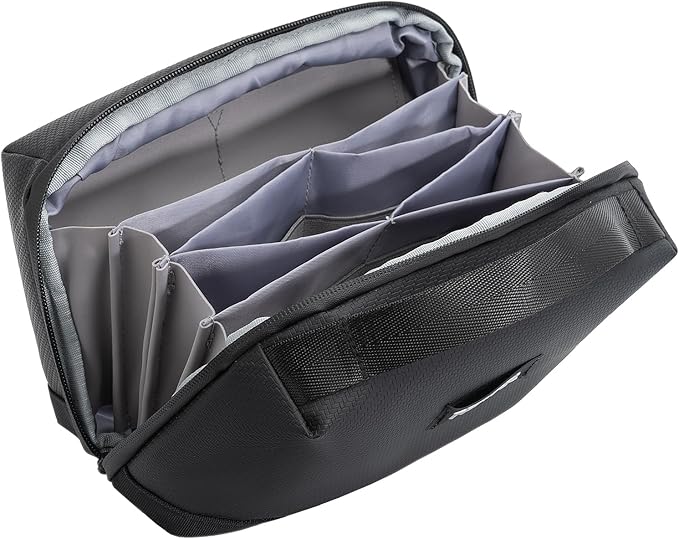 LENTION Electronics Organizer Bag Cable Tech Pouch for Electronic Accessories, Cable Organizer, Scratch-Resistant, Shock Proof, Padded Bag for AirPods, Charger Power Bank, Phone, Cord