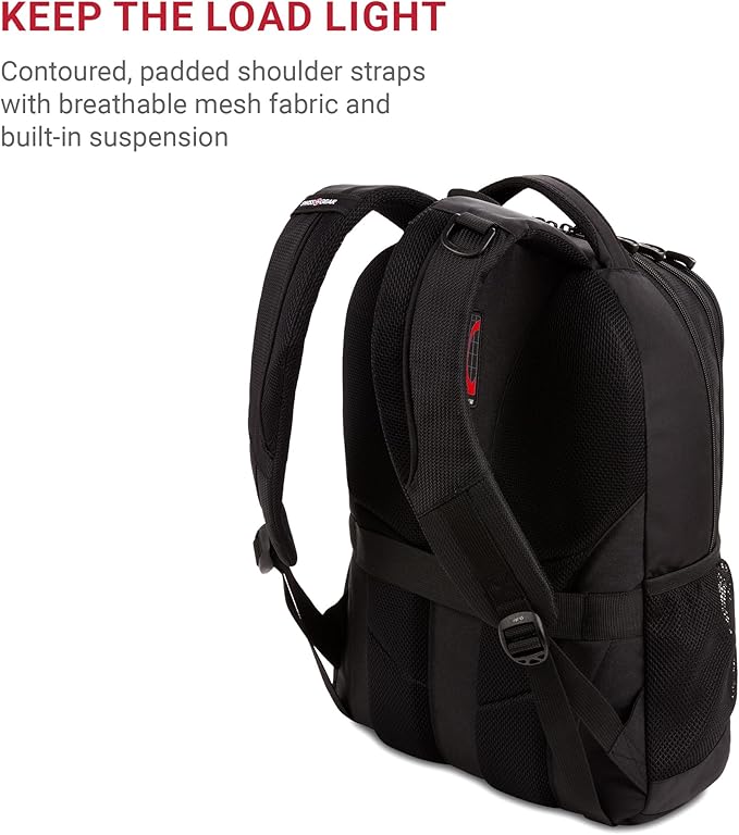 SwissGear Cecil 5505 Laptop Backpack, Black, 18-Inch