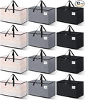 Heavy Duty Moving Bags - Extra Large Packing Bags and Storage Totes, Collapsible and Foldable Option for Moving and Storage, Multicolored, 125 L - 12 Pack