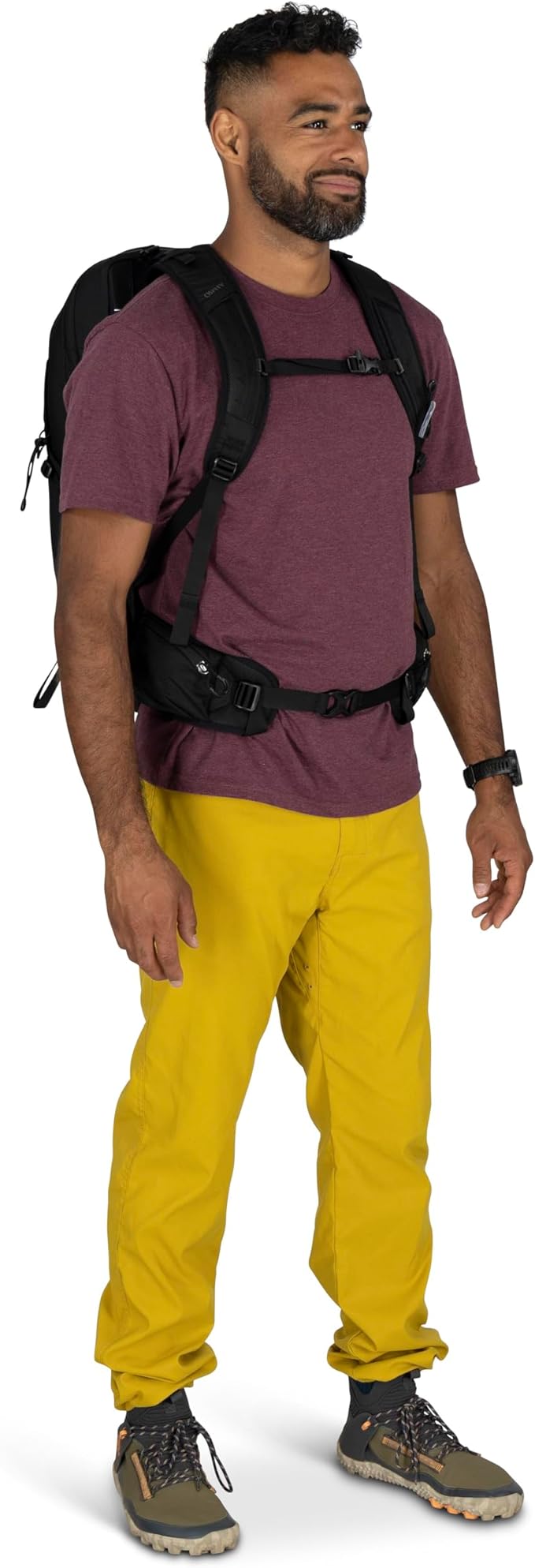 Osprey Talon 22L Men's Lightweight Hiking Backpack with Hipbelt, Frosty Mint Green/Night Shift