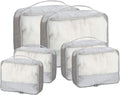 DoubleTrip Packing Cubes for Suitcases Carry on Luggage Organizer 6 Set Travel Accessories Lightweight Storage Bag Space Saver Clothes Pouch Large