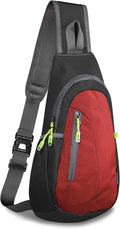 TITECOUGO Small Sling Bag, Lightweight Crossbody Backpack for Men Women, Shoulder Bag for Sports and Outdoor