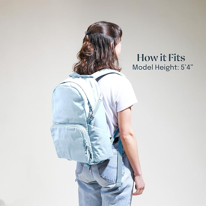BREVITE - The Jumper - Compact Camera Backpacks for Photographers - A Minimalist & Travel-friendly Photography Backpack Compatible With Both Laptop & DSLR Accessories 18L (Misty Blue)