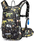 15L Insulated Hydration Backpack Pack with 2L Water Bladder Lightweight Hiking Backpack Bag for Women Men Daypack for Hiking Running Festival Camping Biking