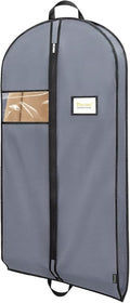 BALEINE 1PK Heavy Duty Garment Bag with Shoe Storage Travel Bag for Dresses, Suit, Coats Travel Essential (54", Grey)