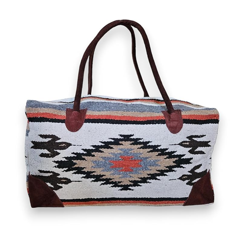 Southwestern Large Weekender Travel Bag Western Duffle Bag Boho Travel Bag (Lula)
