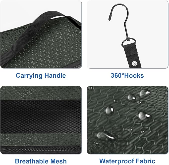 Suitcase Organizer, Travel Luggage Organizer Portable Hanging Travel Shelves Collapsible Hanging Packing Cubes for Carry on Suitcase